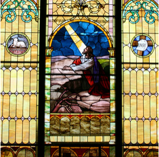 stained glass windows in churches