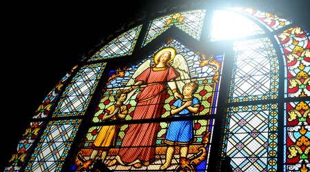 inside church stained glass